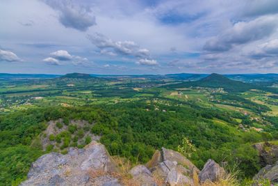 High angle view of landscape