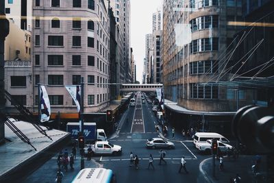 City street with buildings in background