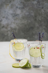 Close-up of drink on table