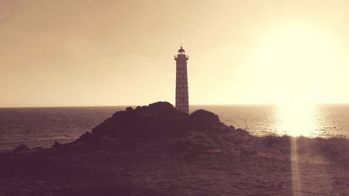 Lighthouse at seaside