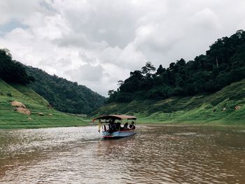 Scenic view of river against sky