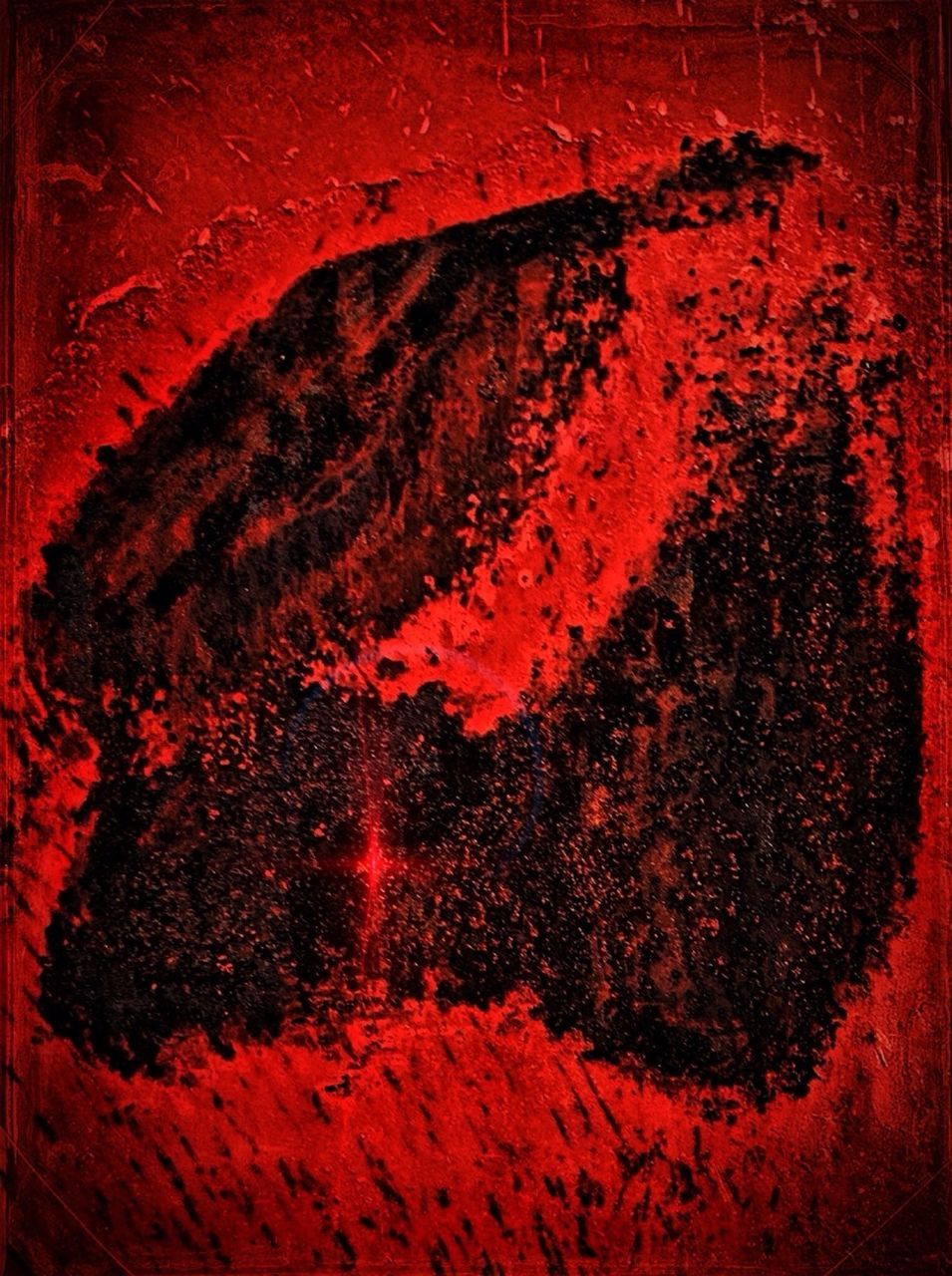 red, full frame, transfer print, auto post production filter, textured, close-up, backgrounds, wall - building feature, paint, weathered, indoors, wall, old, damaged, no people, heart shape, deterioration, built structure, graffiti, rusty