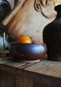 Close-up of fruits on table