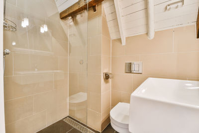 Interior of bathroom