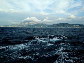 Scenic view of sea against sky