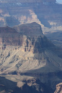 Aerial view of dramatic landscape