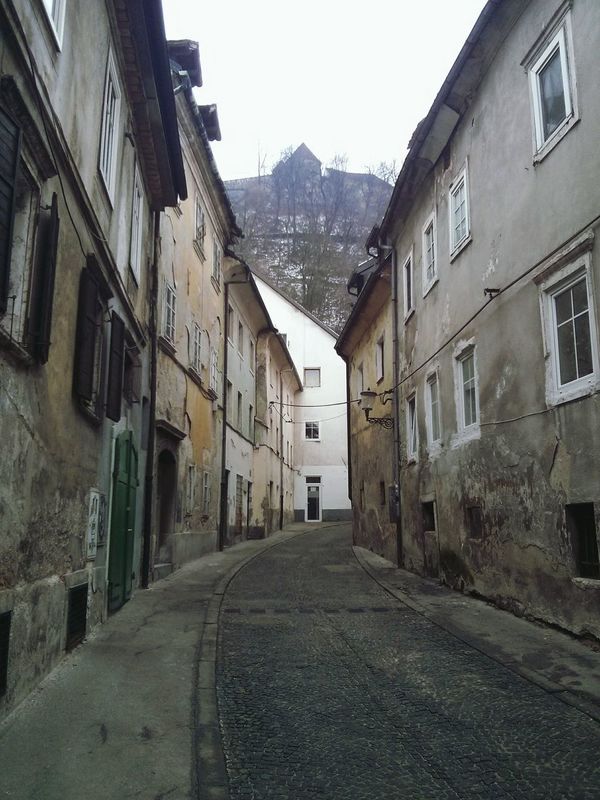 Streets of Ljubljana. · Slovenia capital Road Architecture The White House urban landscape Urban geometry City Life still life ;)