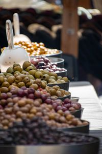 Close-up of food for sale at market