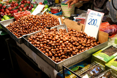 Various fruits for sale in market