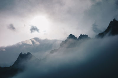 Low angle view of clouds in sky