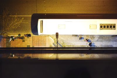 Train at railroad station