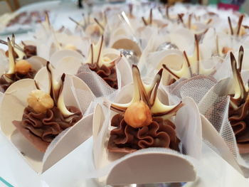 Close-up of flowers in plate