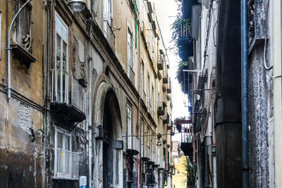 Low angle view of buildings in city