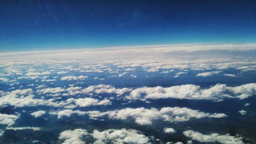 Aerial view of cloudscape