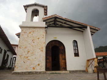 Exterior of old building against sky