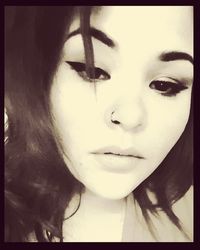 Portrait of young woman