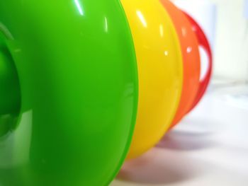 Close-up of multi colored balloons