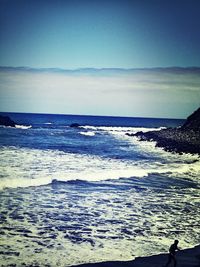 Scenic view of sea against sky