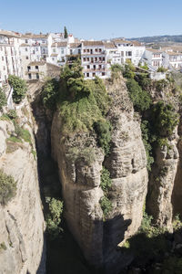 View of rock formations