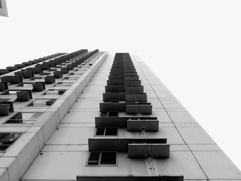 Low angle view of building against clear sky