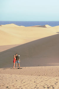 Tourists on beach