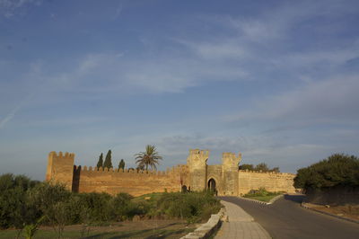 Road passing through landscape