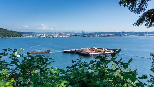 A view of the port of tacoma n washington state.