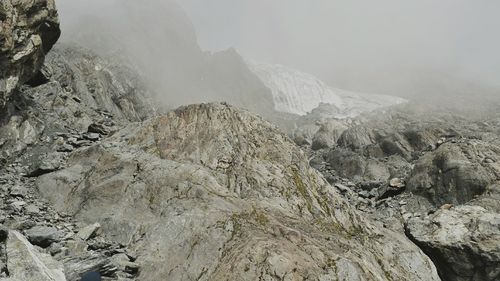 Margherita glacier on mount stanley, rwenzori mountains, rwenzori mountain range