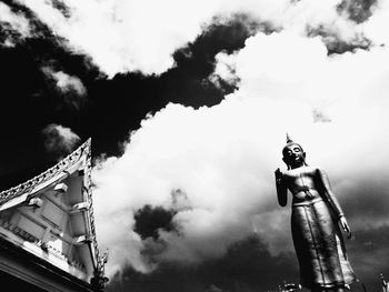 High section of mosque against sky