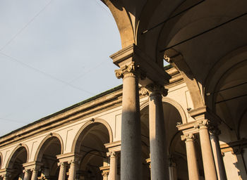 Low angle view of historical building against sky