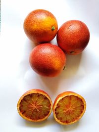 Close-up of vegetables over white background