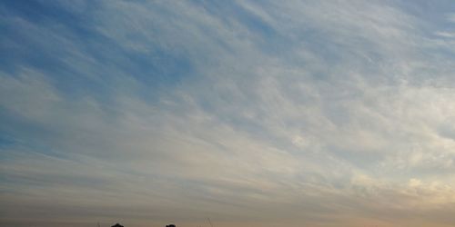 Low angle view of sky during sunset