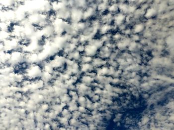 Low angle view of clouds in sky