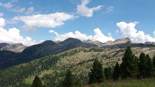 Panoramic view of landscape against sky