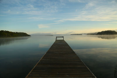 Pier on lake