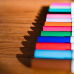 Close-up of colorful pencils