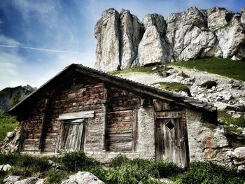 Built structures against sky, switzerland 