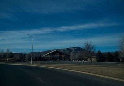 Road against cloudy sky