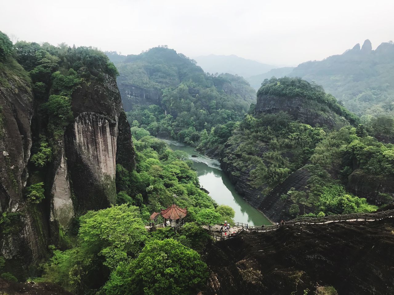 tree, plant, mountain, scenics - nature, beauty in nature, nature, water, tranquil scene, tranquility, growth, sky, no people, day, forest, architecture, non-urban scene, green color, land, environment, outdoors