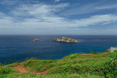 Scenic view of sea against sky