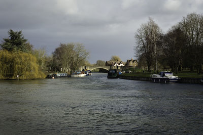 Scenic view of river against sky