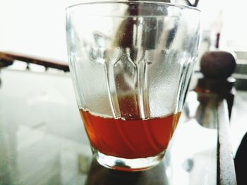 Close-up of drink on table