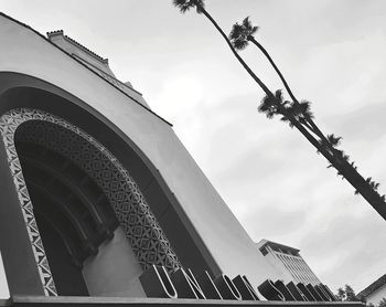 Low angle view of modern building