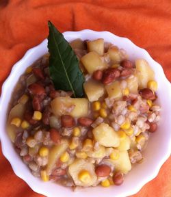 Close-up of food in plate