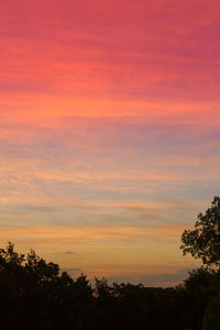 Scenic view of sunset sky