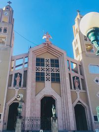 Low angle view of historic building against sky