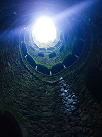 Aerial view of tunnel