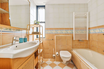 Interior of bathroom