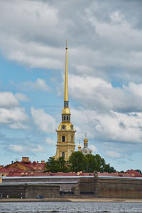 View of cathedral against cloudy sky
