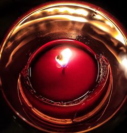 Close-up of illuminated light bulb